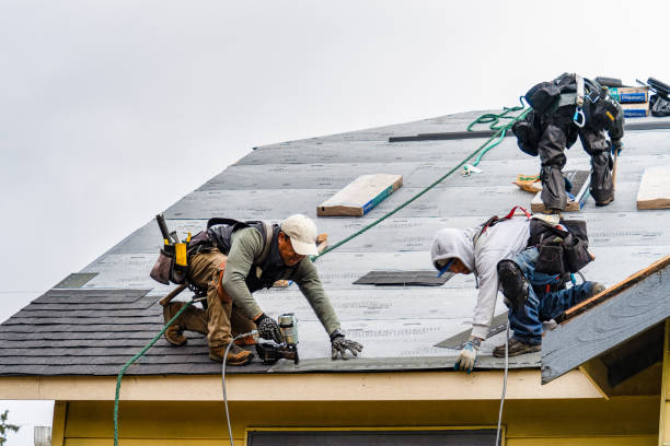 Professional Storm Damage Roof Repair technician working in The Dalles, OR